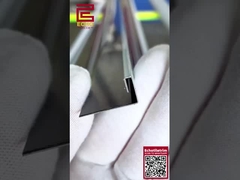 10mm 스마트 평면 가장자리 타일 트림 크롬 금속 각 트림 외부 코너