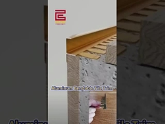 환경 친화적인 알루미늄 트림. 폐기물 없는 설치 + 100% 재활용. 10분 만에 곡선 가장자리!