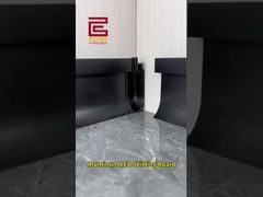 알루미늄 LED 스커트 보드 | 주변 조명을 갖춘 현대적인 벽 베이스 트림 #aluminumtrim