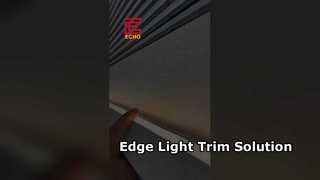 알루미늄 LED 천장 트림 스트립 | 엣지 + 주변 조명 2-in-1