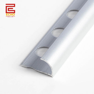 품질  Aluminum Anodized Silver Outside Corner Trim Bullnose Edge Tile Trim 공장