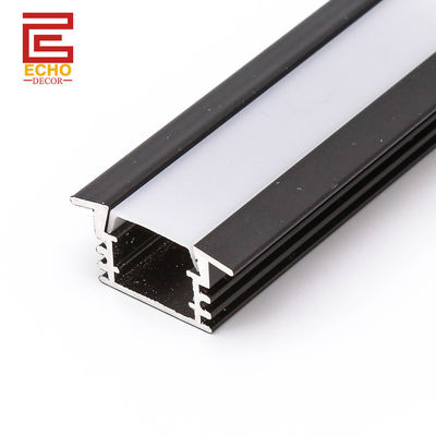 유연한 알루 LED 프로필 U 모양 검은 LED 스트립 프로필 주택 장식