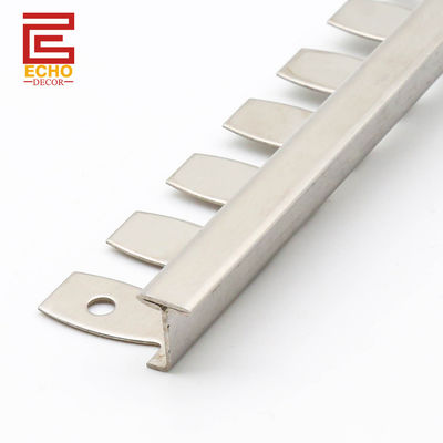 12mm 블랙 메탈 융통성 타일 트림 엣지 붓지 SS 타일 트림