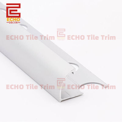 11mm Bullnose Edge 알루미늄 타일 트림 벽 타일 각 프로파일